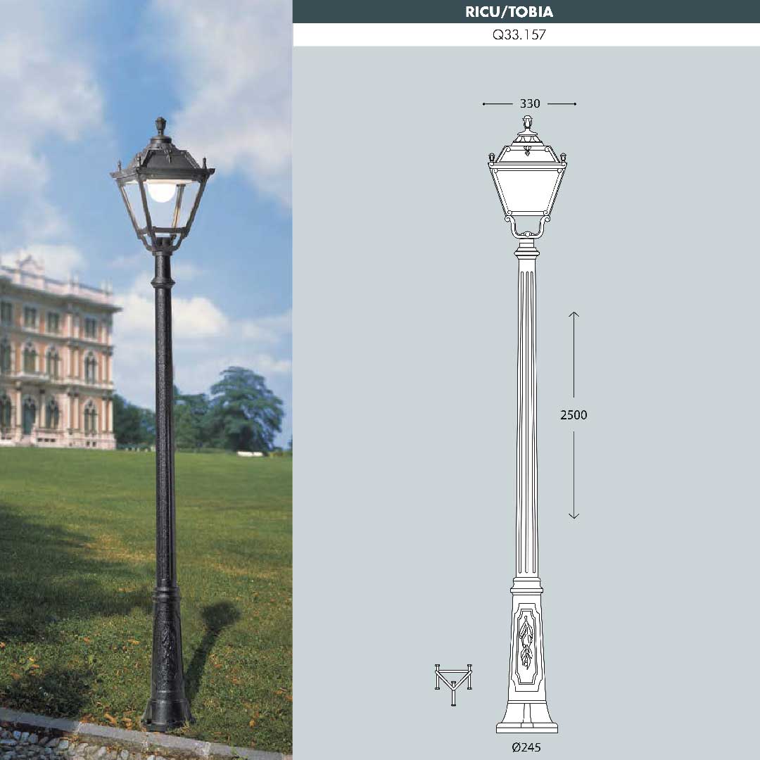 Single Tobia Ricu Pole Garden Light