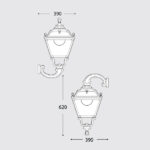 Tobia Wall Lantern, Dimensions