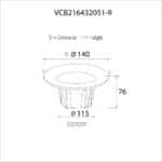 Ecotta Plus LED COB Downlight 20W