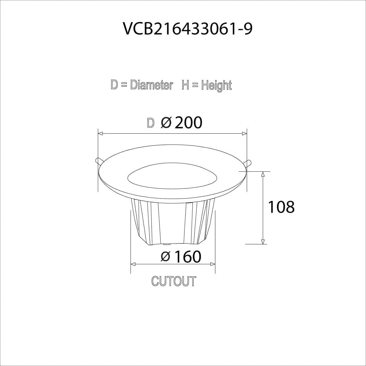 Ecotta Plus LED COB Downlight 30W