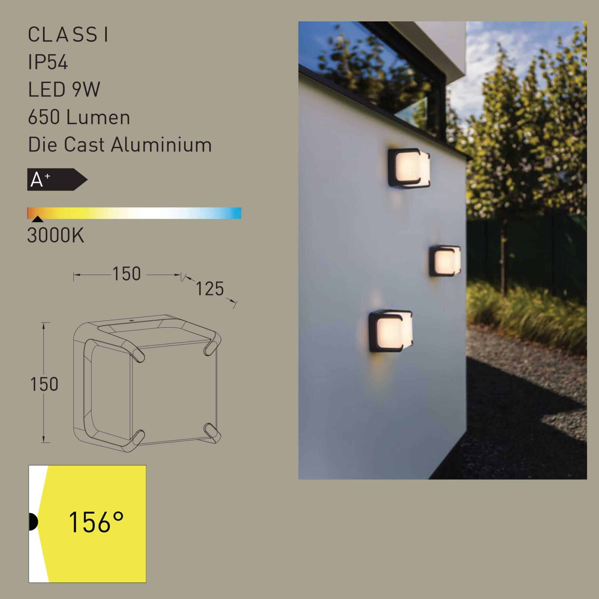 armor outdoor Wall Light technical