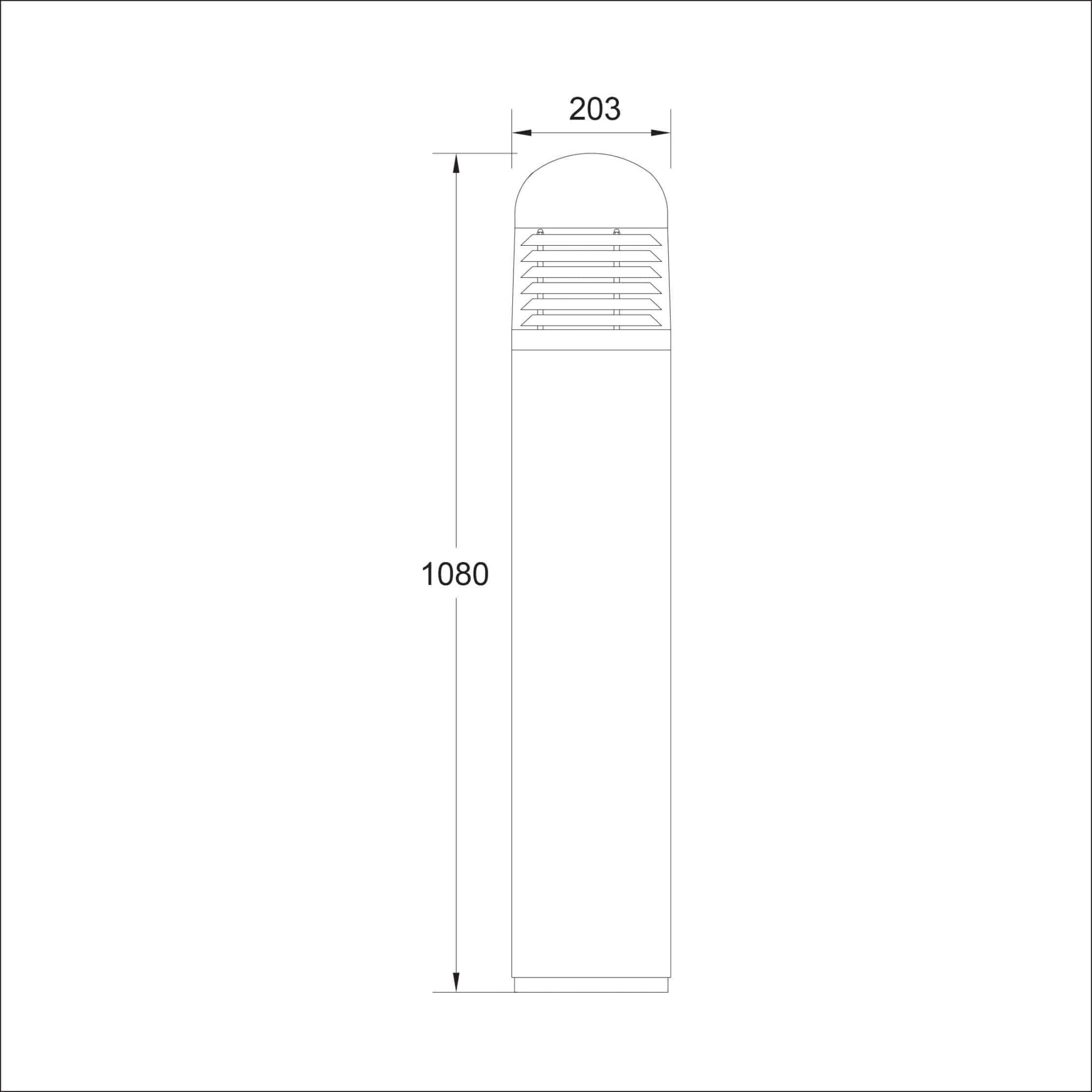 Bollard 108x20cm