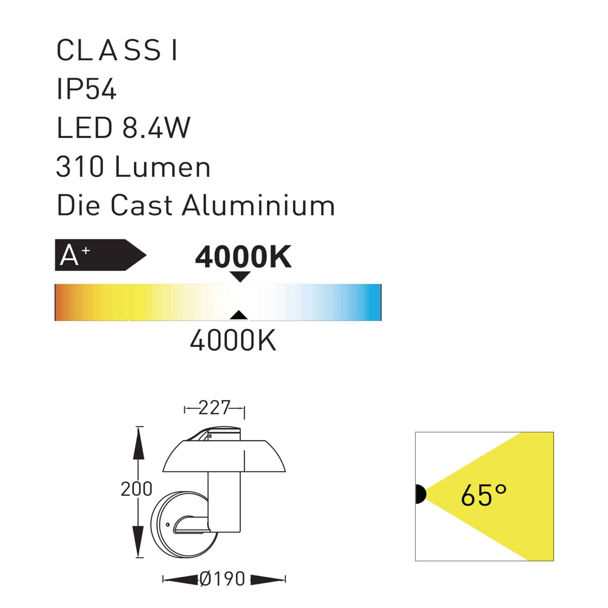 spril outdoor Wall Light technical details