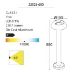SPRIL Bollard-2252S-650 technical details