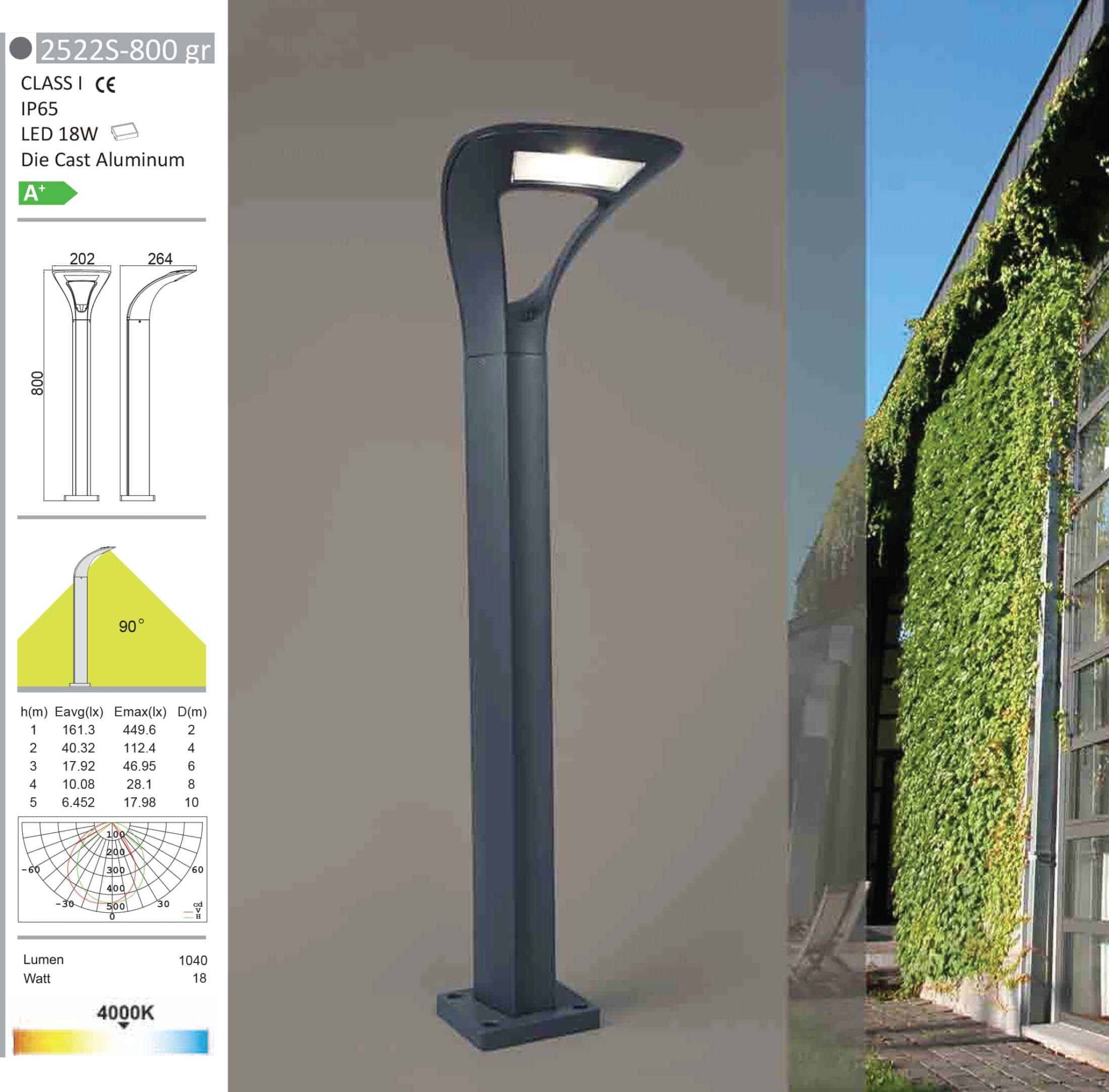 technical bollard ;light