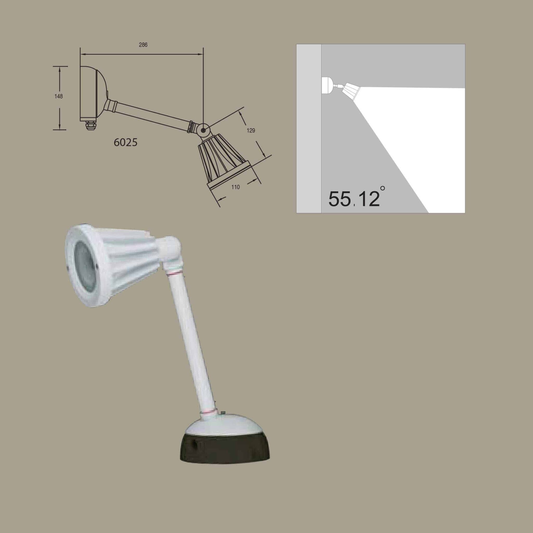 6025 long arm spike drawing