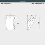 germana External Flood Light Dimensions