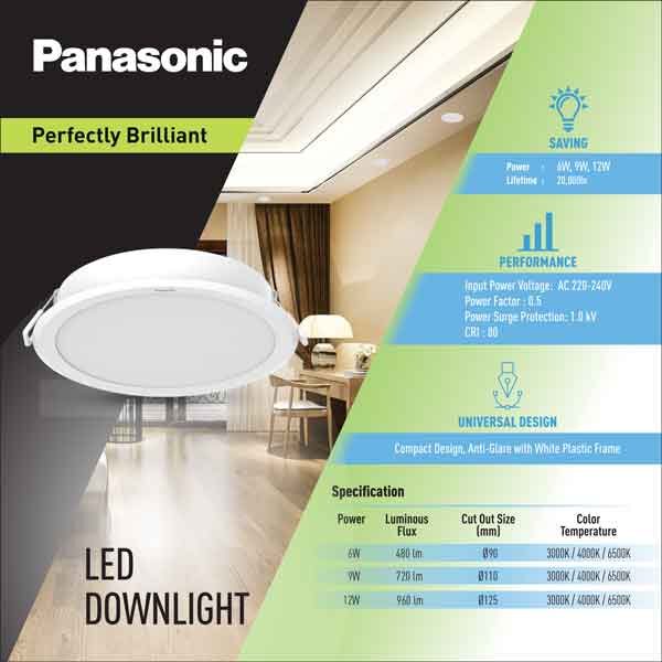 Panasonic LED SMD Down Lights Ecolux
