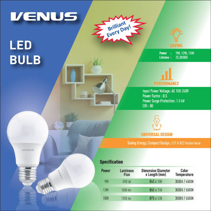 Venus brand led bulbs