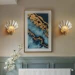 Modern Creative Sea Shell Shaped Glass Wall Light