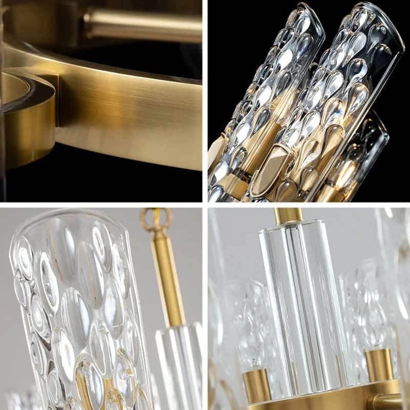 Water Pattern Glass Wall Light pics