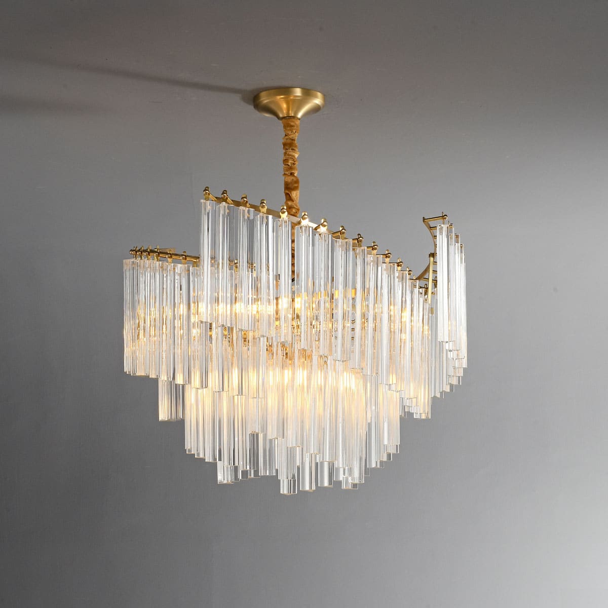 Modern Luxury Spiral Crystal Chandelier