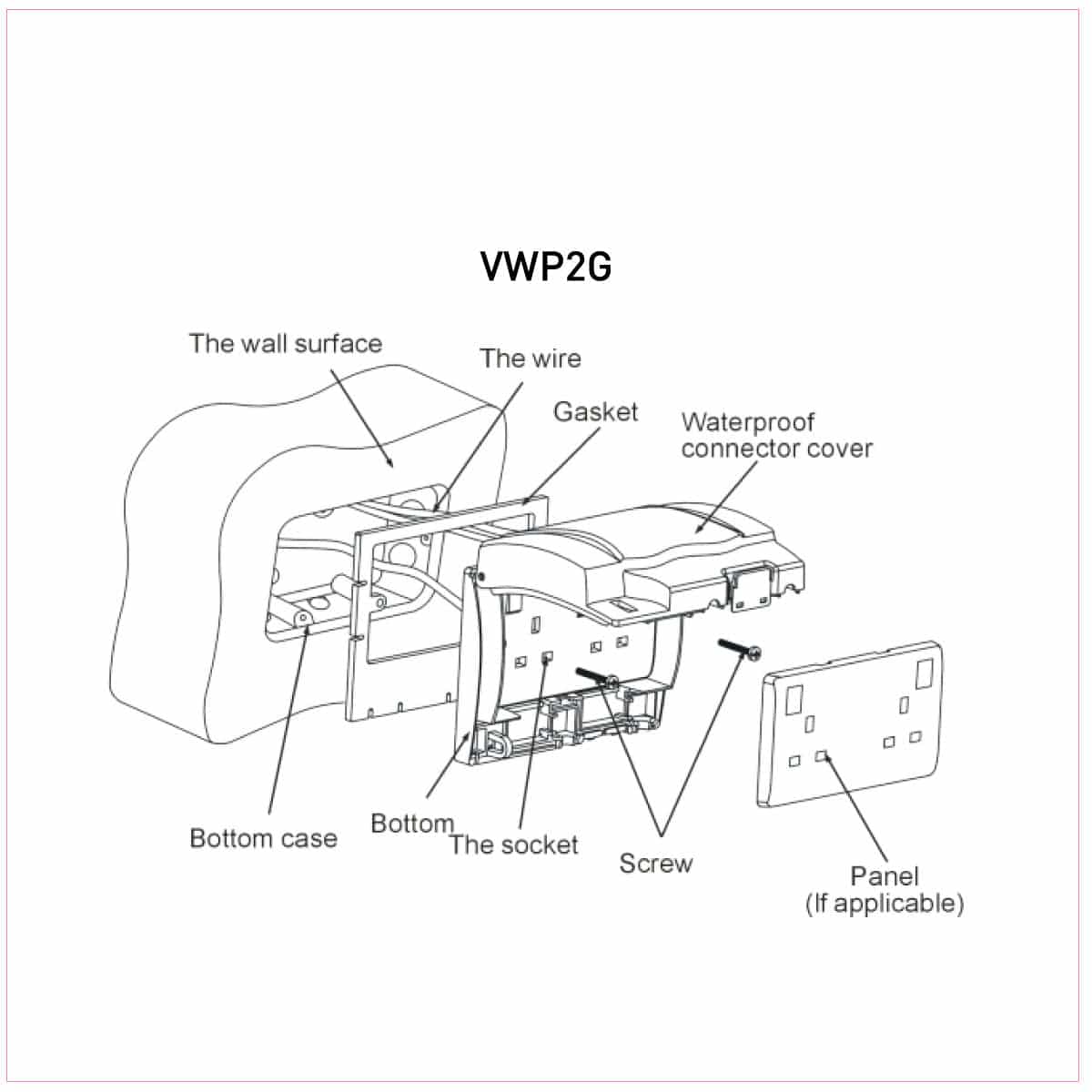 2G Weatherproof Cover IP55