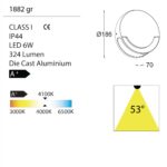 SANDWY Outdoor Wall Light-1882 gr technical details