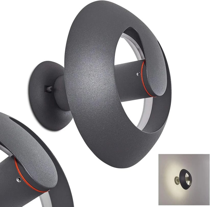 Spril outdoor Wall-Top Light-2253M Grey Color