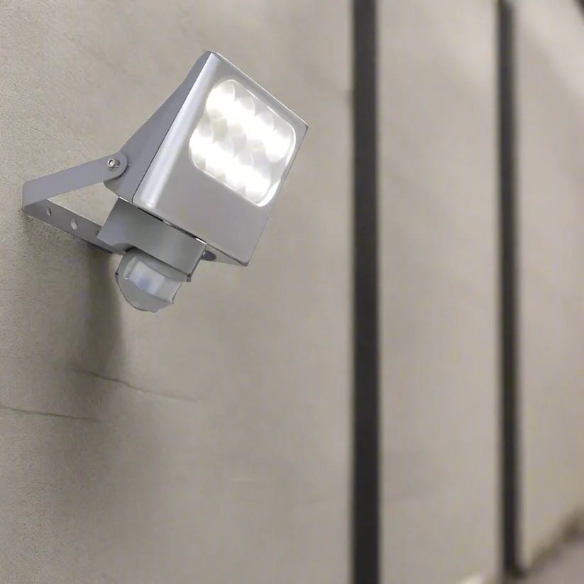 NEGARA Outdoor Wall Light with sensor Silver Color