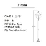 VERONA Bollard Light-11038H Bl technical details