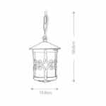 Hanging Lantern-1765 Bl Size