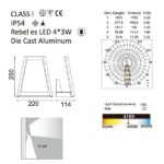 LED LANTERN Outdoor Wall Light-1874S technical details