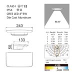 Ghost Outdoor Wall Light-1880S technical details