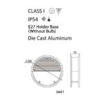 WIRE Outdoor Wall Light-3441 technical details