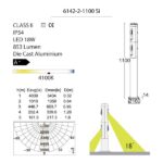 CYLIN Bollard Light-6142-2-1100 Si technical details