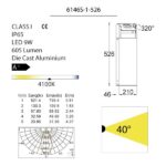MINI LEDSPOT Bollard Light-6146S-1-526 technical details