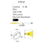 EGGO Outdoor Wall Light-6160 Gr technical details