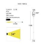 EGGO Bollard Light-6161-1180 gr technical details