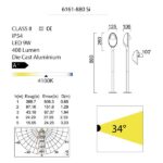 EGGO Bollard Light-6161-880 Si technical details