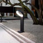 MERIDIAN Bollard Light-6164-730 Grey Colour
