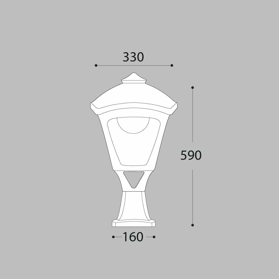 Maxi Disma Sergio Wall Top gate Light