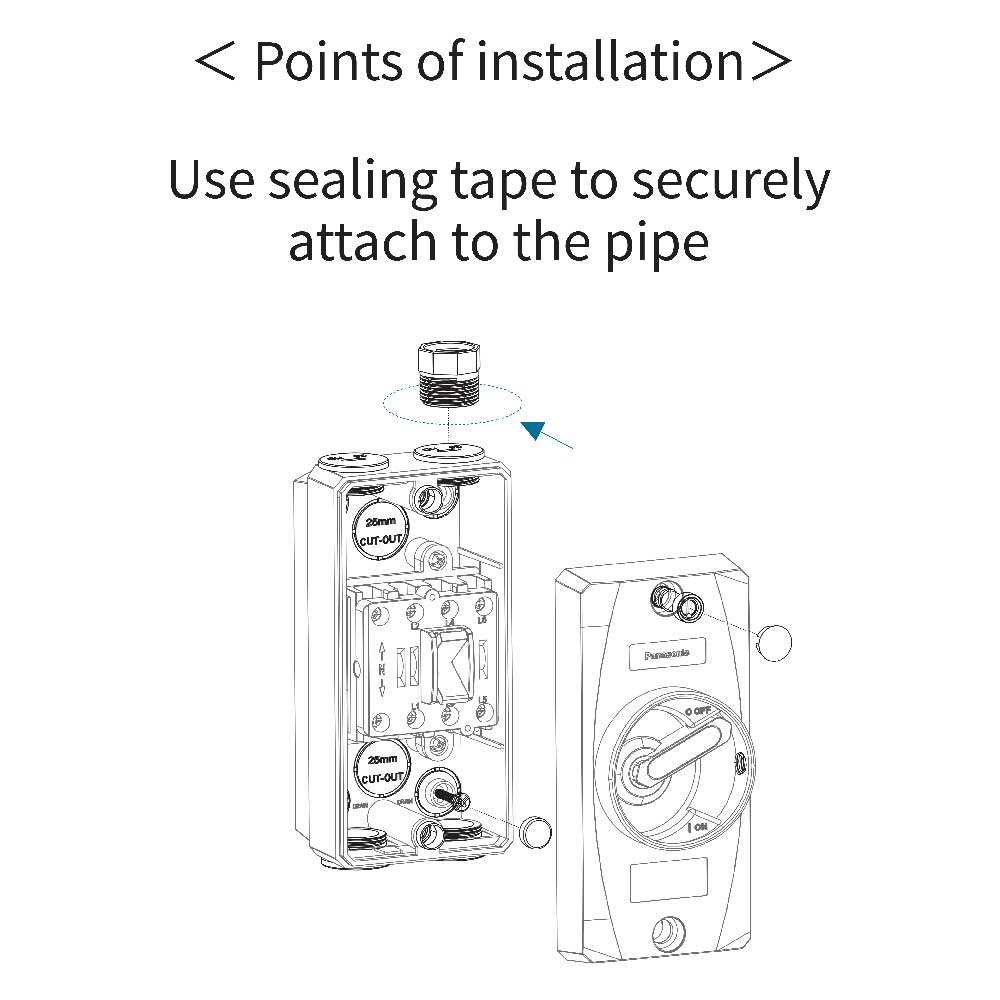 Point of Installation of Panasonic Isolator Switch