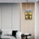 Modern Luxury Smoke Grey Glass Wall Lamp-6060-2