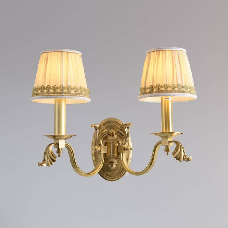 Traditional Vintage Lampshade Double Wall Light-3940-2