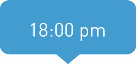 18 pm time