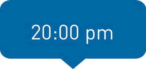 20 pm time