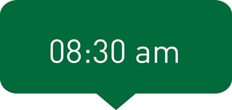 8:30 am time