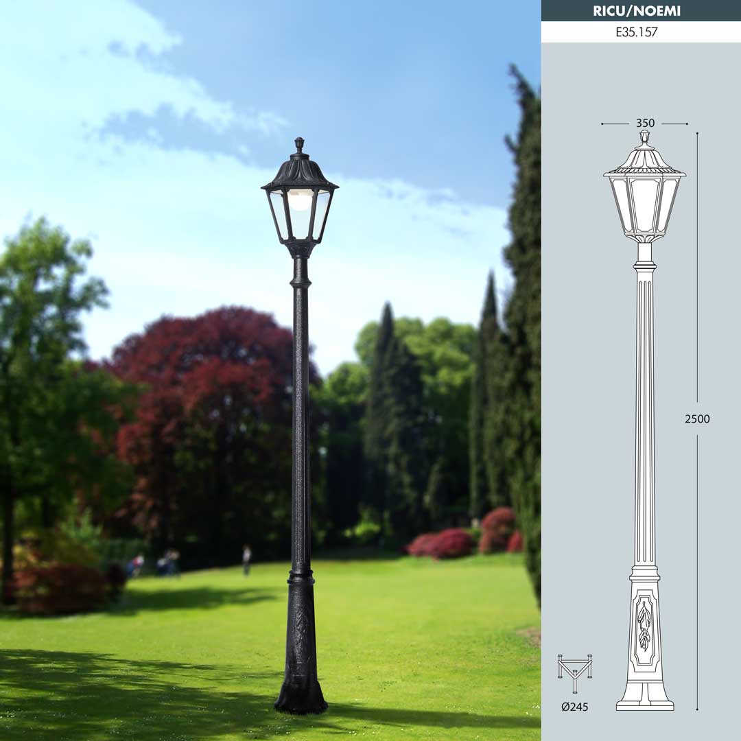 Rico Noemi Outdoor Garden and street lighting from Fumagalli Italy