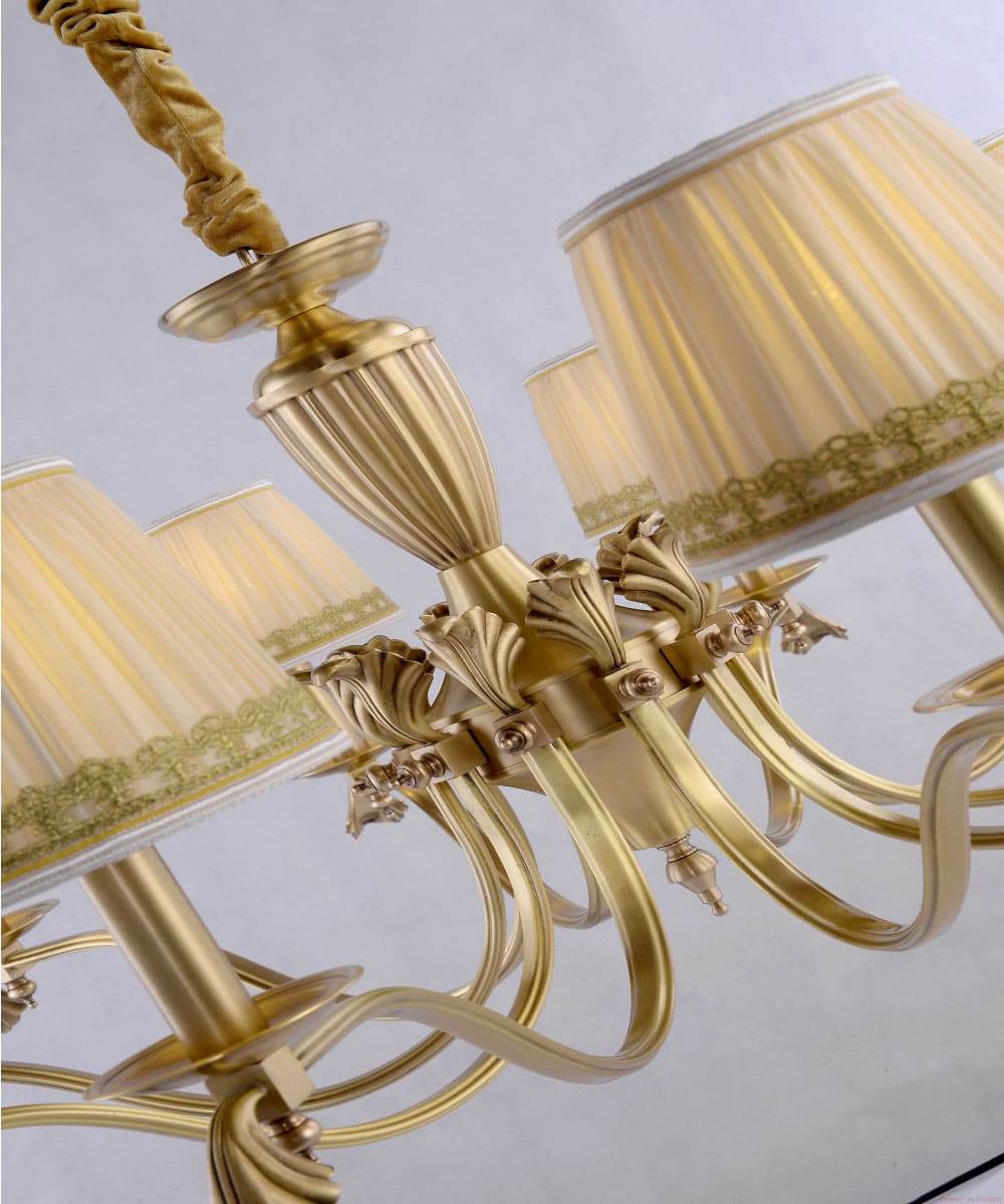 Traditional Lampshade Chandelier-3940