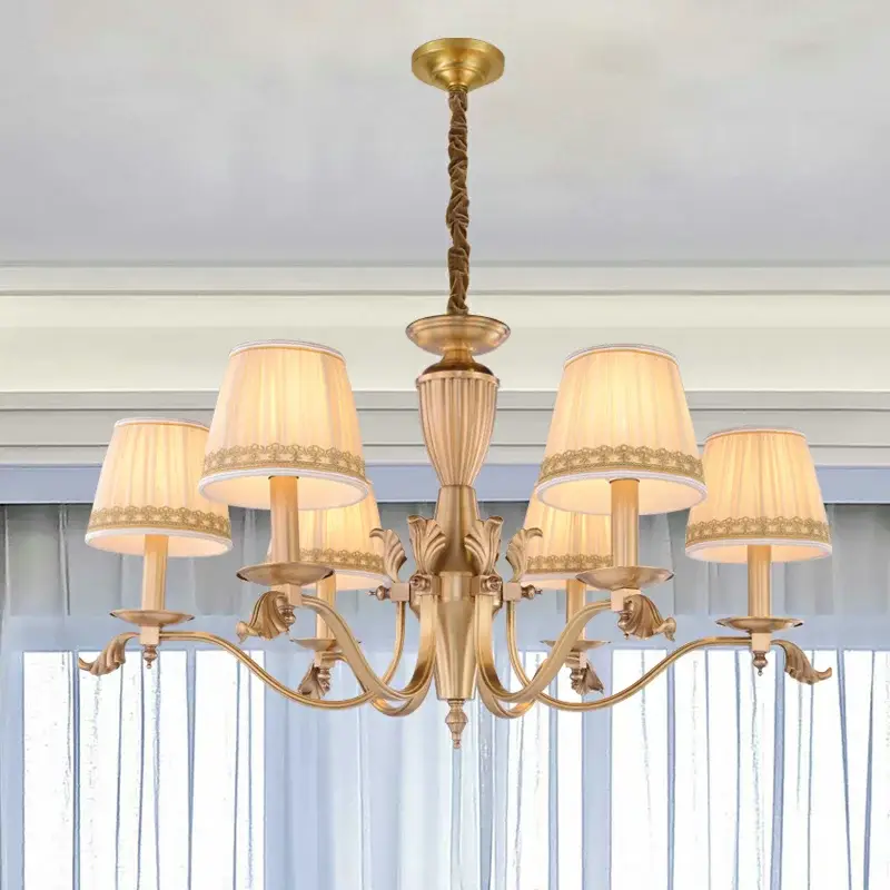 Traditional Lampshade Chandelier-3940