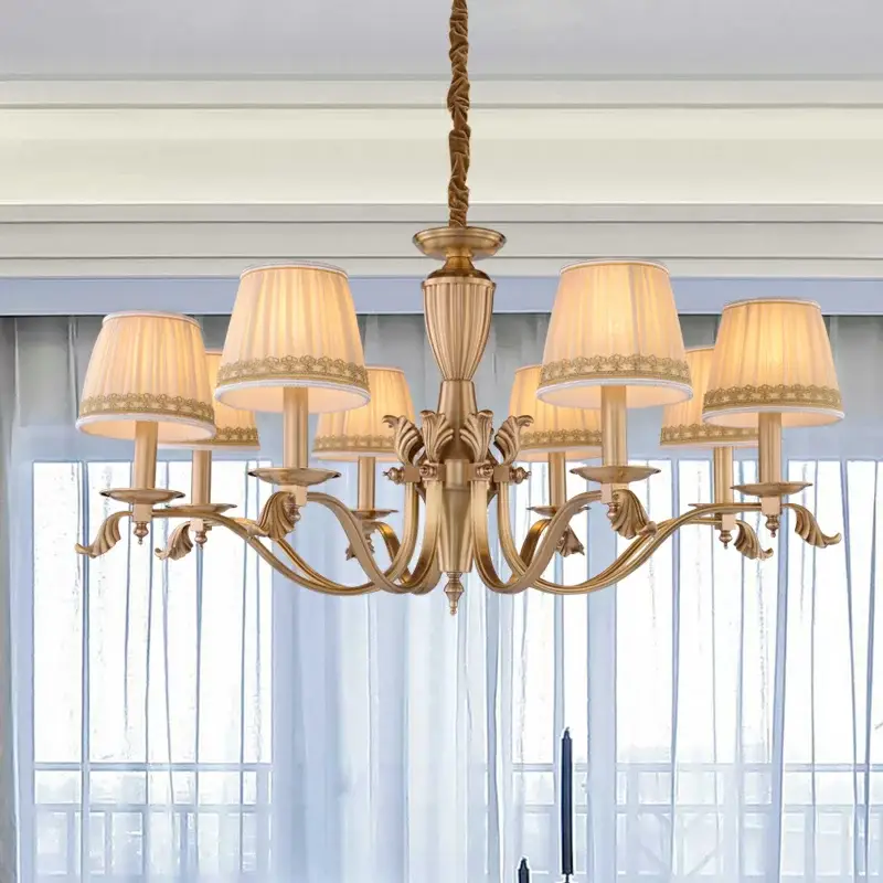 Traditional Lampshade Chandelier-3940
