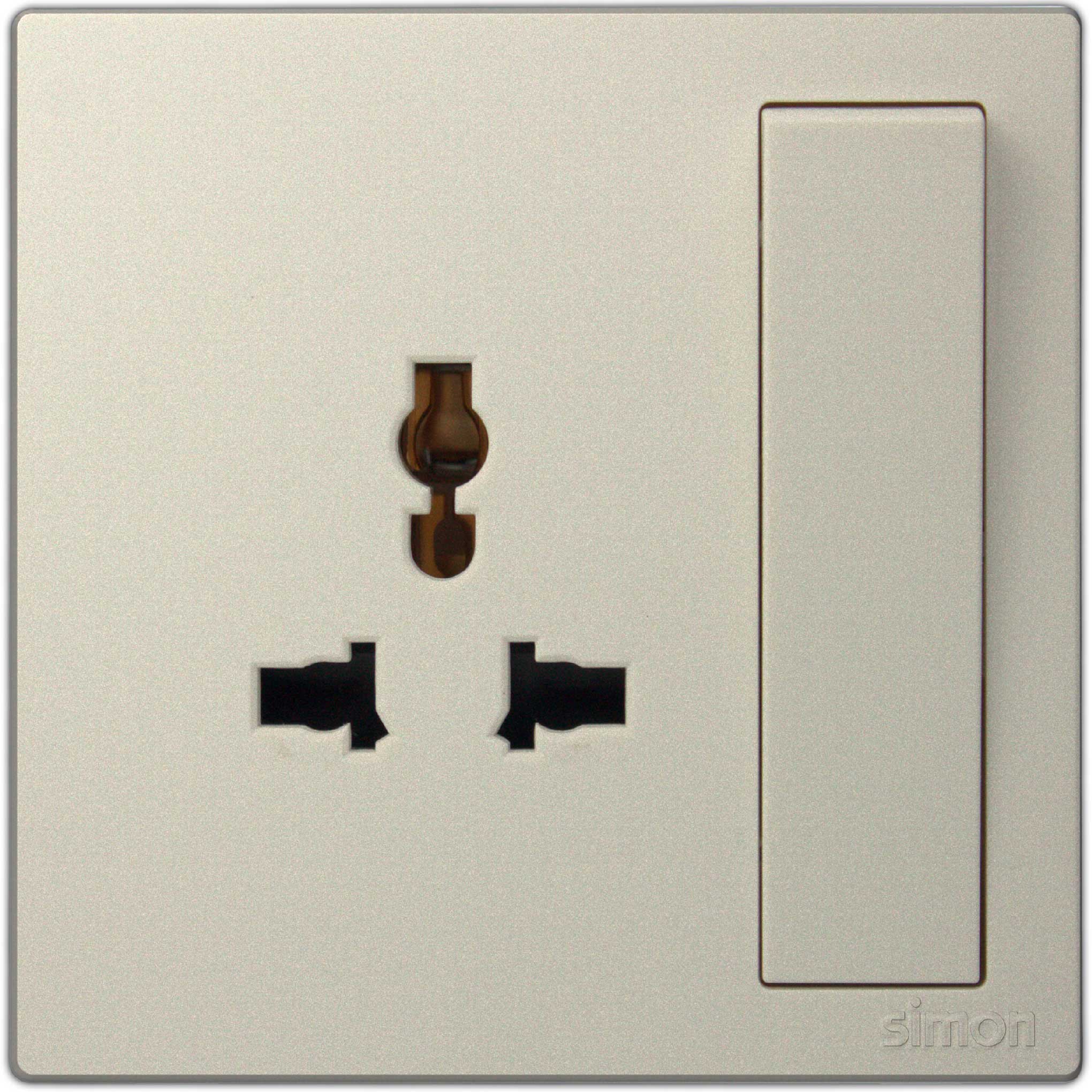 Simon 1G Multi plug International Socket 13A M3 Color-46