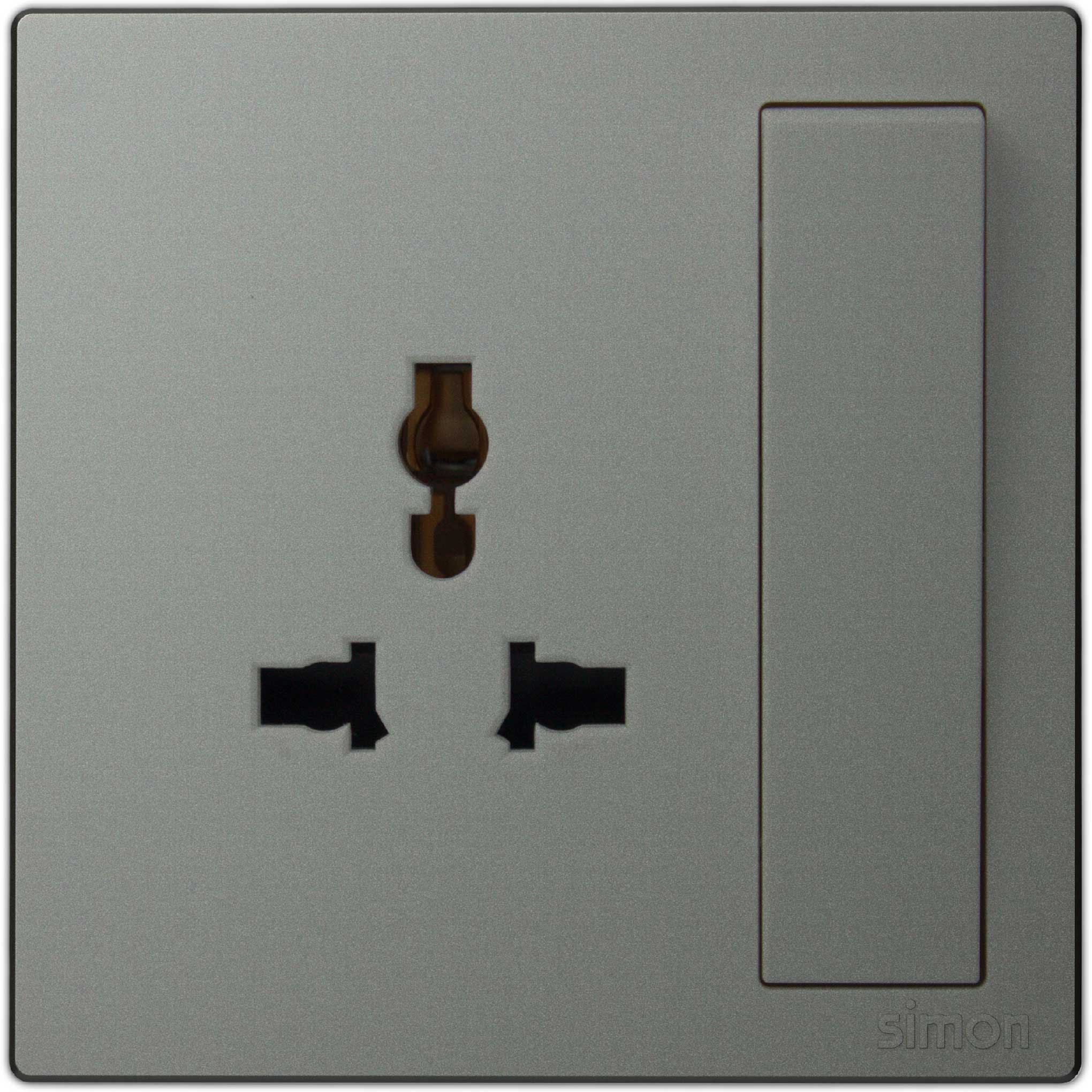 Simon 1G Multi plug International Socket 13A M3 Color-61