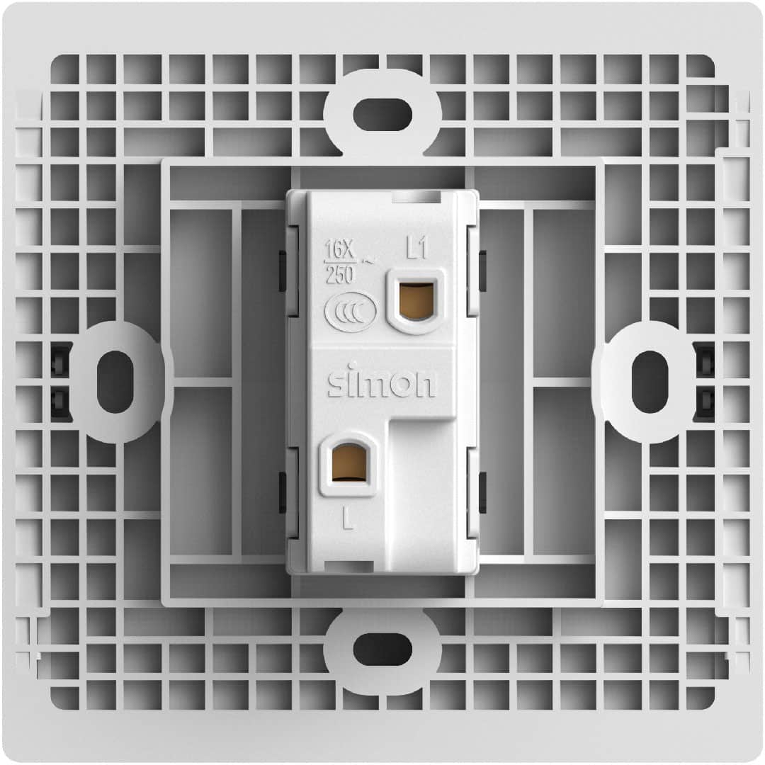 Simon 1G 1-Way Switch M3 White