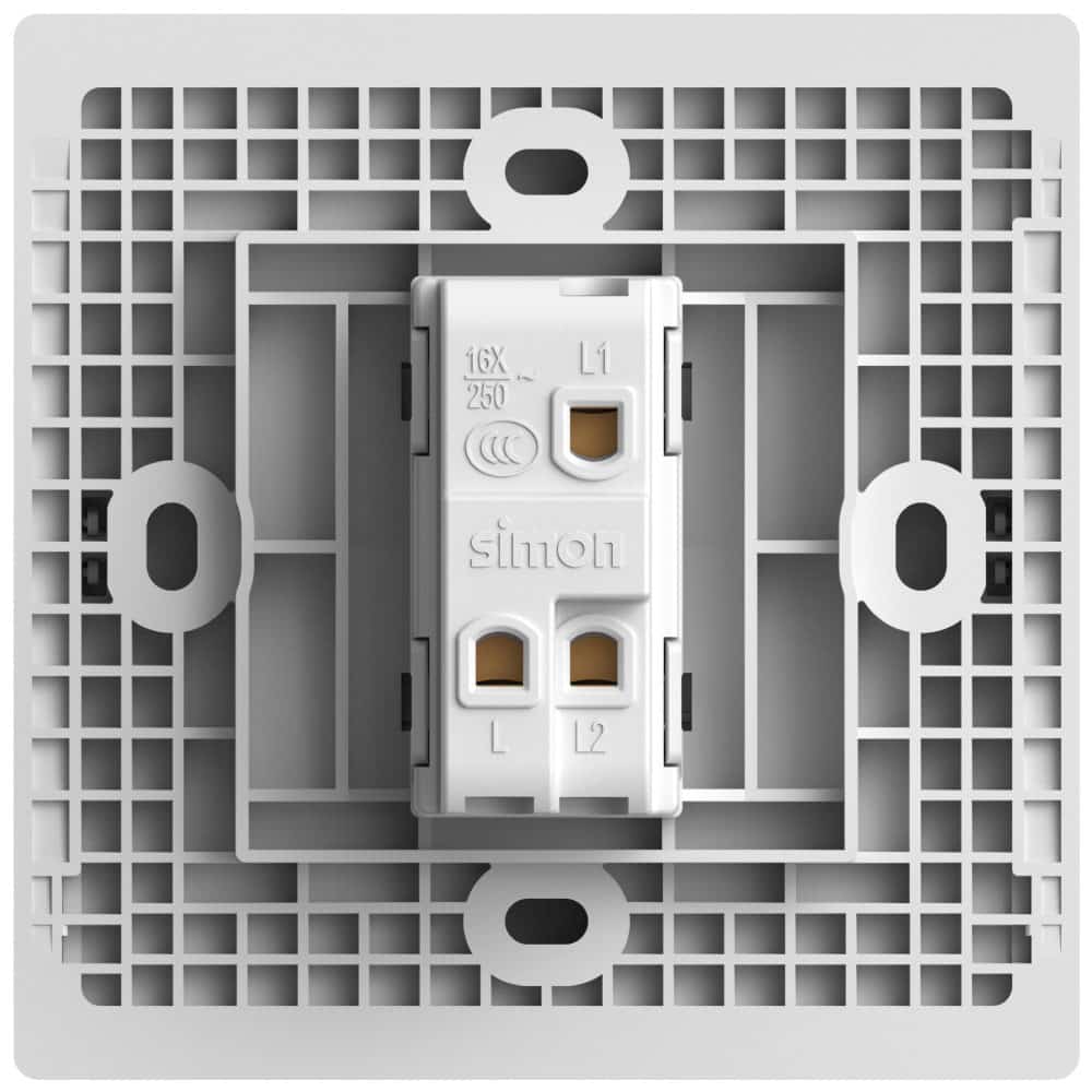 Simon 1G 2-Way SP Switch White