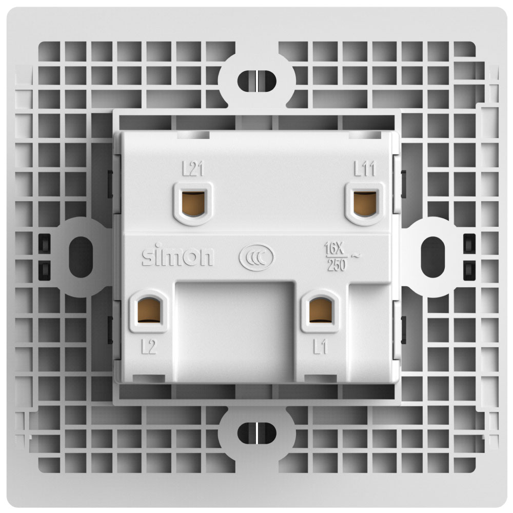 Simon 2G 1-Way SP Switch White