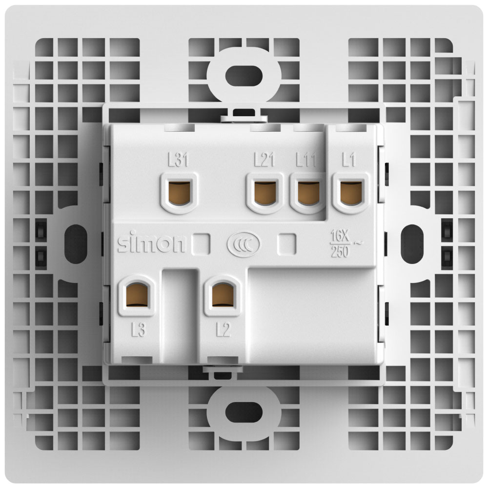 Simon 3G 1-Way SP Switch White