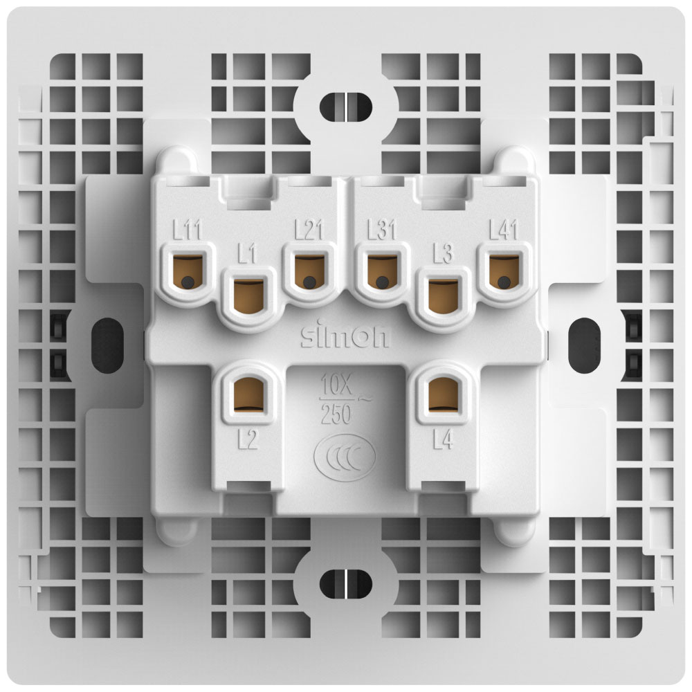 Simon 4G 1-Way SP Switch White