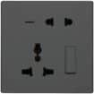 2pin Universal Socket with Switch M3-Color-26
